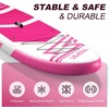 image:imageFBSPORT 11 Premium Stand Up Paddle Board Yoga Board with SUP Accessories amp Carry Bag  Wide Stance Surf Control NonSlip Deck Leash Paddle and Pump for Youth amp AdultPink