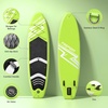 image:imageFBSPORT 11 Premium Stand Up Paddle Board Yoga Board with SUP Accessories amp Carry Bag  Wide Stance Surf Control NonSlip Deck Leash Paddle and Pump for Youth amp AdultFruit Green