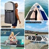 image:imageFBSPORT 11 Premium Stand Up Paddle Board Yoga Board with SUP Accessories amp Carry Bag  Wide Stance Surf Control NonSlip Deck Leash Paddle and Pump for Youth amp AdultBlack White