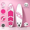 image:imageFBSPORT 11 Premium Stand Up Paddle Board Yoga Board with SUP Accessories amp Carry Bag  Wide Stance Surf Control NonSlip Deck Leash Paddle and Pump for Youth amp AdultPink