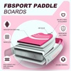 image:imageFBSPORT 11 Premium Stand Up Paddle Board Yoga Board with SUP Accessories amp Carry Bag  Wide Stance Surf Control NonSlip Deck Leash Paddle and Pump for Youth amp AdultPink
