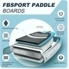 image:imageFBSPORT 11 Premium Stand Up Paddle Board Yoga Board with SUP Accessories amp Carry Bag  Wide Stance Surf Control NonSlip Deck Leash Paddle and Pump for Youth amp AdultLake Blue