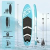 image:imageFBSPORT 11 Premium Stand Up Paddle Board Yoga Board with SUP Accessories amp Carry Bag  Wide Stance Surf Control NonSlip Deck Leash Paddle and Pump for Youth amp AdultIce Blue