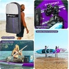 image:imageFBSPORT 11 Premium Stand Up Paddle Board Yoga Board with SUP Accessories amp Carry Bag  Wide Stance Surf Control NonSlip Deck Leash Paddle and Pump for Youth amp AdultPurple