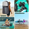 image:imageFBSPORT 11 Premium Stand Up Paddle Board Yoga Board with SUP Accessories amp Carry Bag  Wide Stance Surf Control NonSlip Deck Leash Paddle and Pump for Youth amp AdultMint Green