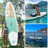 image:imageFBSPORT 11 Premium Stand Up Paddle Board Yoga Board with SUP Accessories amp Carry Bag  Wide Stance Surf Control NonSlip Deck Leash Paddle and Pump for Youth amp AdultLight Brown