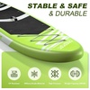 image:imageFBSPORT 11 Premium Stand Up Paddle Board Yoga Board with SUP Accessories amp Carry Bag  Wide Stance Surf Control NonSlip Deck Leash Paddle and Pump for Youth amp AdultFruit Green
