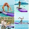 image:imageFBSPORT 11 Premium Stand Up Paddle Board Yoga Board with SUP Accessories amp Carry Bag  Wide Stance Surf Control NonSlip Deck Leash Paddle and Pump for Youth amp AdultPurple