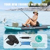 image:imageFBSPORT 11 Premium Stand Up Paddle Board Yoga Board with SUP Accessories amp Carry Bag  Wide Stance Surf Control NonSlip Deck Leash Paddle and Pump for Youth amp AdultBlue Teal