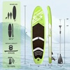 image:imageFBSPORT 11 Premium Stand Up Paddle Board Yoga Board with SUP Accessories amp Carry Bag  Wide Stance Surf Control NonSlip Deck Leash Paddle and Pump for Youth amp AdultFruit Green