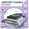 image:imageFBSPORT 11 Premium Stand Up Paddle Board Yoga Board with SUP Accessories amp Carry Bag  Wide Stance Surf Control NonSlip Deck Leash Paddle and Pump for Youth amp AdultPurple
