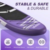 image:imageFBSPORT 11 Premium Stand Up Paddle Board Yoga Board with SUP Accessories amp Carry Bag  Wide Stance Surf Control NonSlip Deck Leash Paddle and Pump for Youth amp AdultPurple