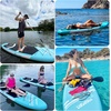 image:imageFBSPORT 11 Premium Stand Up Paddle Board Yoga Board with SUP Accessories amp Carry Bag  Wide Stance Surf Control NonSlip Deck Leash Paddle and Pump for Youth amp AdultIce Blue