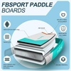 image:imageFBSPORT 11 Premium Stand Up Paddle Board Yoga Board with SUP Accessories amp Carry Bag  Wide Stance Surf Control NonSlip Deck Leash Paddle and Pump for Youth amp AdultBrown Teal