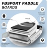 image:imageFBSPORT 11 Premium Stand Up Paddle Board Yoga Board with SUP Accessories amp Carry Bag  Wide Stance Surf Control NonSlip Deck Leash Paddle and Pump for Youth amp AdultBlack White