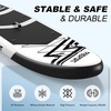 image:imageFBSPORT 11 Premium Stand Up Paddle Board Yoga Board with SUP Accessories amp Carry Bag  Wide Stance Surf Control NonSlip Deck Leash Paddle and Pump for Youth amp AdultBlack White