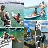 image:imageFBSPORT 11 Premium Stand Up Paddle Board Yoga Board with SUP Accessories amp Carry Bag  Wide Stance Surf Control NonSlip Deck Leash Paddle and Pump for Youth amp AdultBlack White