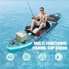 image:imageFBSPORT 11 Premium Stand Up Paddle Board Yoga Board with SUP Accessories amp Carry Bag  Wide Stance Surf Control NonSlip Deck Leash Paddle and Pump for Youth amp AdultBlue Teal