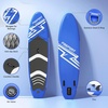 image:imageFBSPORT 11 Premium Stand Up Paddle Board Yoga Board with SUP Accessories amp Carry Bag  Wide Stance Surf Control NonSlip Deck Leash Paddle and Pump for Youth amp AdultBlue