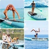 image:imageFBSPORT 11 Premium Stand Up Paddle Board Yoga Board with SUP Accessories amp Carry Bag  Wide Stance Surf Control NonSlip Deck Leash Paddle and Pump for Youth amp AdultLake Blue