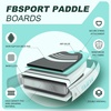 image:imageFBSPORT 11 Premium Stand Up Paddle Board Yoga Board with SUP Accessories amp Carry Bag  Wide Stance Surf Control NonSlip Deck Leash Paddle and Pump for Youth amp AdultMint Green