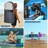 image:imageFBSPORT 11 Premium Stand Up Paddle Board Yoga Board with SUP Accessories amp Carry Bag  Wide Stance Surf Control NonSlip Deck Leash Paddle and Pump for Youth amp AdultBlue