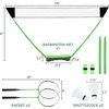image:imageFBSPORT Badminton Set Badminton Sets for Backyards Portable Badminton Net Set with 2 Badminton Rackets 2 Shuttlecocks10x5ft Net Storage Base Easy Setup for Backyard Combo Complete Badminton Set