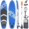 image:imageFBSPORT 11 Premium Stand Up Paddle Board Yoga Board with SUP Accessories amp Carry Bag  Wide Stance Surf Control NonSlip Deck Leash Paddle and Pump for Youth amp AdultBlue