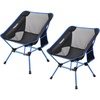 image:imageFBSPORT 2 Pack Portable Camping Chairs Lightweight Backpacking Chair Compact amp Heavy Duty for Camp Backpack Hiking Beach Picnic with Carry Bag