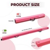 image:imageFBSPORT 810ft Balance Beam Folding Floor Gymnastics Equipment PU Leather for Kids AdultsNon Slip Rubber Base Gymnastics Beam for Training Practice Professional Home Trainingpink