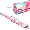 image:imageFBSPORT 810ft Balance Beam Folding Floor Gymnastics Equipment PU Leather for Kids AdultsNon Slip Rubber Base Gymnastics Beam for Training Practice Professional Home TrainingPink Blue