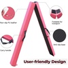 image:imageFBSPORT 810ft Balance Beam Folding Floor Gymnastics Equipment PU Leather for Kids AdultsNon Slip Rubber Base Gymnastics Beam for Training Practice Professional Home Trainingpink