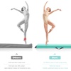 image:imageFBSPORT 810ft Balance Beam Folding Floor Gymnastics Equipment PU Leather for Kids AdultsNon Slip Rubber Base Gymnastics Beam for Training Practice Professional Home Traininggreen