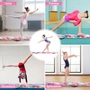 image:imageFBSPORT 810ft Balance Beam Folding Floor Gymnastics Equipment PU Leather for Kids AdultsNon Slip Rubber Base Gymnastics Beam for Training Practice Professional Home TrainingPink Blue