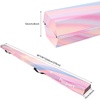 image:imageFBSPORT 810ft Balance Beam Folding Floor Gymnastics Equipment PU Leather for Kids AdultsNon Slip Rubber Base Gymnastics Beam for Training Practice Professional Home TrainingPink Purple