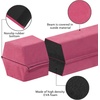 image:imageFBSPORT 8ft9ft95ft Balance Beam Folding Gymnastics Beam Foam Balance Floor Beam Equipment for Kids Adults Suede Cover Anti Slip Base with Carry Bag for Home School Gym TrainingPink