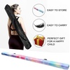 image:imageFBSPORT 8ft9ft95ft Balance Beam Folding Gymnastics Beam Foam Balance Floor Beam Equipment for Kids Adults Suede Cover Anti Slip Base with Carry Bag for Home School Gym TrainingPink Green