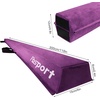 image:imageFBSPORT 8ft9ft95ft Balance Beam Folding Gymnastics Beam Foam Balance Floor Beam Equipment for Kids Adults Suede Cover Anti Slip Base with Carry Bag for Home School Gym TrainingPurple