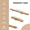 image:imageFBSPORT 8ft9ft95ft Balance Beam Folding Gymnastics Beam Foam Balance Floor Beam Equipment for Kids Adults Suede Cover Anti Slip Base with Carry Bag for Home School Gym TrainingBrown
