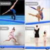 image:imageFBSPORT 8ft9ft95ft Balance Beam Folding Gymnastics Beam Foam Balance Floor Beam Equipment for Kids Adults Suede Cover Anti Slip Base with Carry Bag for Home School Gym TrainingBlue