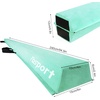 image:imageFBSPORT 8ft9ft95ft Balance Beam Folding Gymnastics Beam Foam Balance Floor Beam Equipment for Kids Adults Suede Cover Anti Slip Base with Carry Bag for Home School Gym TrainingGreen