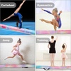 image:imageFBSPORT 8ft9ft95ft Balance Beam Folding Gymnastics Beam Foam Balance Floor Beam Equipment for Kids Adults Suede Cover Anti Slip Base with Carry Bag for Home School Gym TrainingPink Green