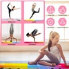 image:imageFBSPORT 8ft9ft95ft Balance Beam Folding Gymnastics Beam Foam Balance Floor Beam Equipment for Kids Adults Suede Cover Anti Slip Base with Carry Bag for Home School Gym TrainingRed Blue