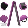 image:imageFBSPORT 8ft9ft95ft Balance Beam Folding Gymnastics Beam Foam Balance Floor Beam Equipment for Kids Adults Suede Cover Anti Slip Base with Carry Bag for Home School Gym TrainingPurple