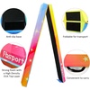 image:imageFBSPORT 8ft9ft95ft Balance Beam Folding Gymnastics Beam Foam Balance Floor Beam Equipment for Kids Adults Suede Cover Anti Slip Base with Carry Bag for Home School Gym TrainingRed Blue