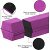 image:imageFBSPORT 8ft9ft95ft Balance Beam Folding Gymnastics Beam Foam Balance Floor Beam Equipment for Kids Adults Suede Cover Anti Slip Base with Carry Bag for Home School Gym TrainingPurple