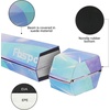 image:imageFBSPORT 8ft9ft95ft Balance Beam Folding Gymnastics Beam Foam Balance Floor Beam Equipment for Kids Adults Suede Cover Anti Slip Base with Carry Bag for Home School Gym TrainingPink Green