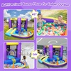 image:imageFBSPORT Bounce House with Slide for Toddler Kids 36 Indoor Backyard GreenPurple