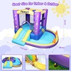 image:imageFBSPORT Bounce House with Slide for Toddler Kids 36 Indoor Backyard GreenPurple