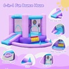 image:imageFBSPORT Bounce House with Slide for Toddler Kids 36 Indoor Backyard GreenPurple Blue
